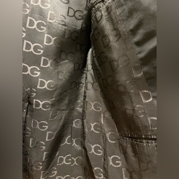 DOLCE & GABBANA men’s virgin wool and silk jacquard midnight black blazer sz 48 - Picture 6 of 16